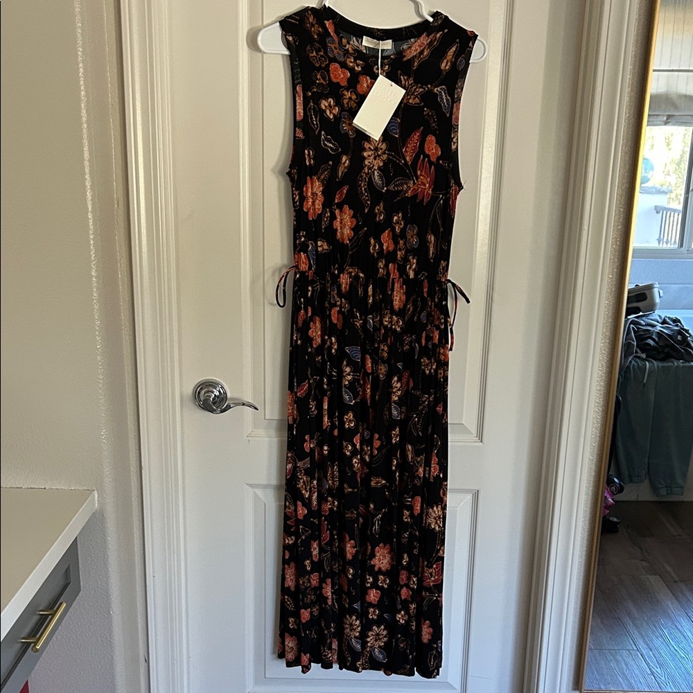 Ulla Johnson Black Mid Clea Dress odessa Floral Print small new